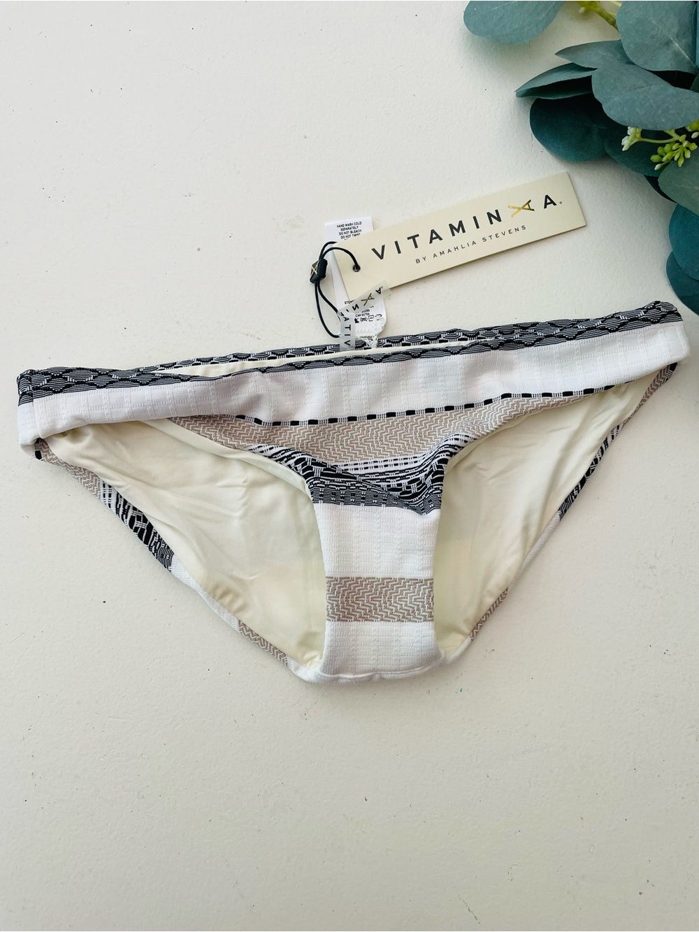 Vitamin A St Lucia Stripe Low Rise Bikini Bottom